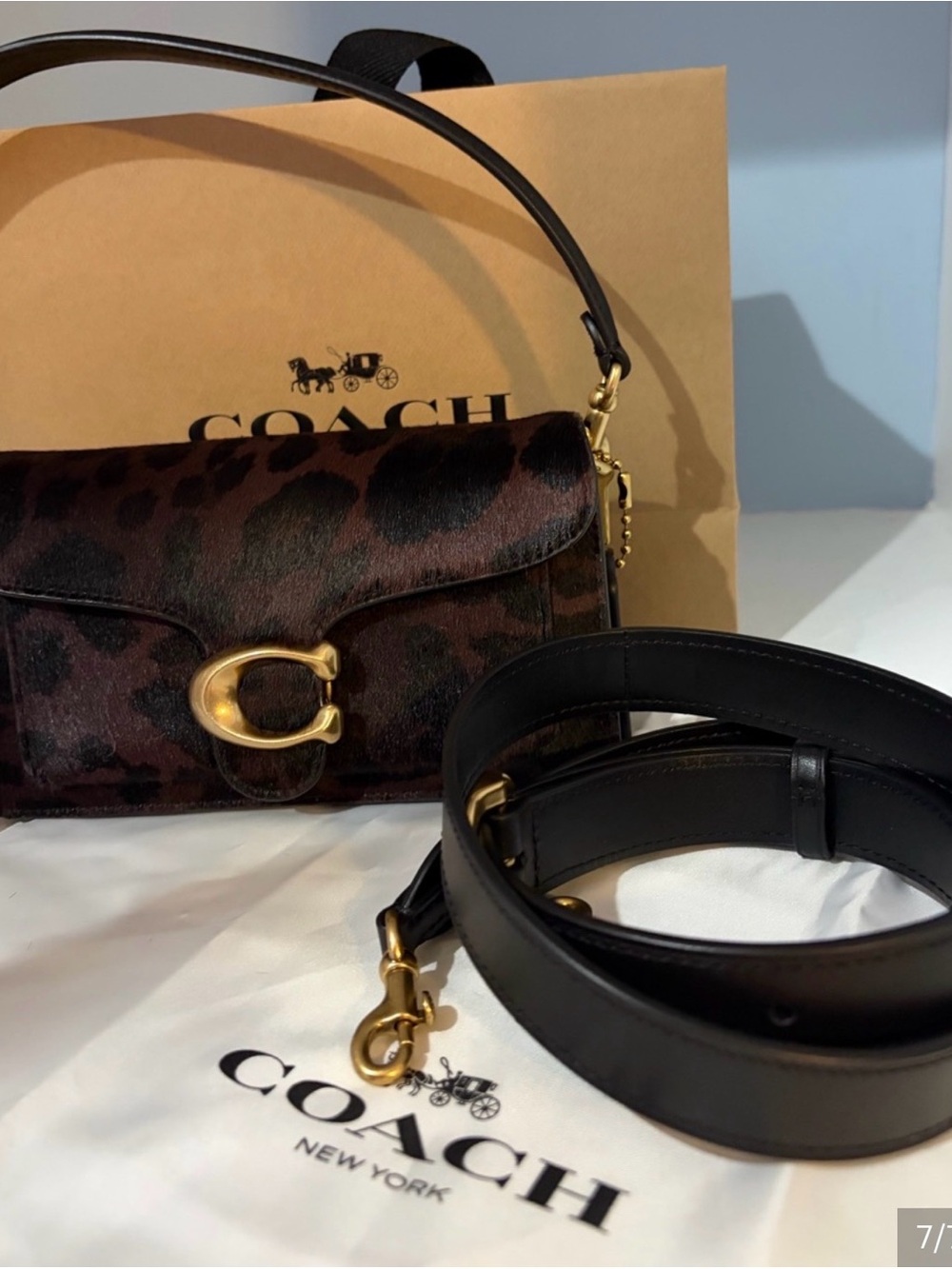 NEW Coach Tabby 20 Dark Leopard Haircalf Bag CCC07 NWT